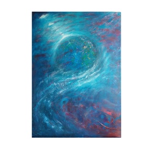 Abstrakt, modern akril festmény, Somewhere in the Universe - Meska.hu