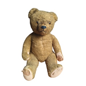 Vintage mackó, antik szalma brummogós mackó,  gyűjtői szalmával tömött mackó, vintage szalma teddy maci - Meska.hu