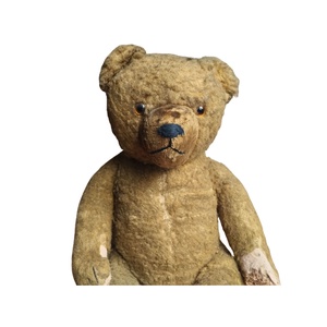 Vintage mackó, antik szalma brummogós mackó,  gyűjtői szalmával tömött mackó, vintage szalma teddy maci - játék & sport - plüssállat & játékfigura - maci - Meska.hu