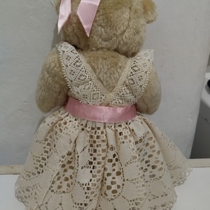 Vintage mackó, csipke ruhás mackó néni, gyűjtői vintage mackó, csipke ruhás vintage teddy maci - játék & sport - plüssállat & játékfigura - maci - Meska.hu