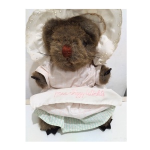 Vintage gyűjtői játék, Mrs Tiggy Winkle mackó néni, csipke ruhás vintage teddy maci néni, kosztümös vintage játék - játék & sport - plüssállat & játékfigura - maci - Meska.hu