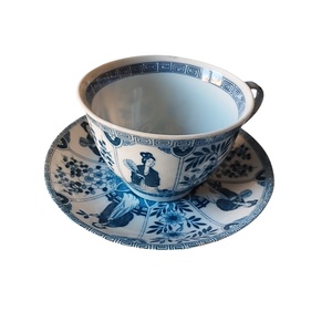 Vintage japán porcelán teáskészlet, Japan kék-fehér porcelán teás csésze, teás kanna  - otthon & életmód - konyhafelszerelés, tálalás - tálalás - bögre & csésze - Meska.hu