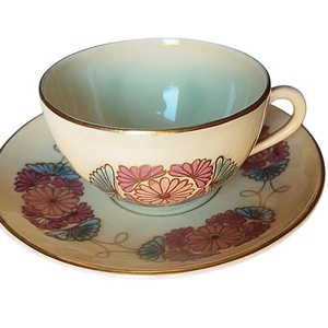 Zsolnay kávéscsésze, Körpecsétes Zsolnay porcelán kávéscsésze, Vintage aranykontúrozott Zsolnay kávéscsésze  aljjal - Meska.hu