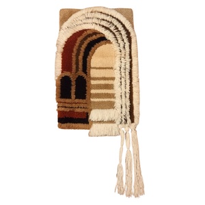 Mid Century suba faliszőnyeg rojtokkal, Vintage falvédő, Bohemian stílusú retro suba falvédő rojtokkal - Meska.hu