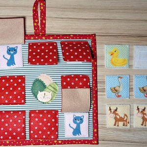 Memória tábla: Háziállatok 2. - játék & sport - készségfejlesztő és logikai játék - oktató játékok - Meska.hu