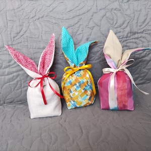 Nyuszi fül zsák, név hímzéssel - otthon & életmód - papír, írószer - Meska.hu