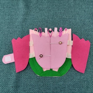 Matató tábla: Pink virág - játék & sport - készségfejlesztő és logikai játék - oktató játékok - Meska.hu
