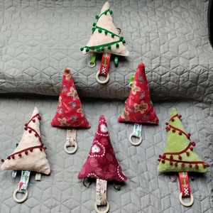 Karácsonyfa babáknak, Mézi mintás, (hóember szalagos) - játék & sport - 3 éves kor alattiaknak - alvóka & rongyi - Meska.hu