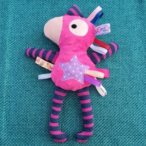 Játszó pajti, magenta, csíkos, Baba - mama, Baba játékok, Szundikendő, alvóka, Varrás, MESKA