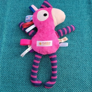 Játszó pajti, magenta, csíkos - baba - mama - baba játékok - szundikendő, alvóka - Meska.hu