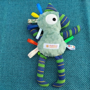 Játszó pajti, halvány zöld, csíkos - baba - mama - baba játékok - szundikendő, alvóka - Meska.hu