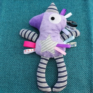 Játszó pajti, halvány lila, csíkos, Baba - mama, Baba játékok, Szundikendő, alvóka, Varrás, MESKA