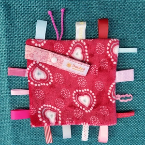 Szundi kendő, szívecskés, Baba - mama, Babalátogató ajándékcsomag, Varrás, MESKA