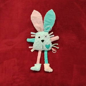 Játszó pajti, türkiz, Baba - mama, Baba játékok, Szundikendő, alvóka, Hímzés, Varrás, MESKA