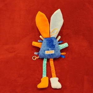 Játszó pajti, kék-narancs - baba - mama - baba játékok - szundikendő, alvóka - Meska.hu