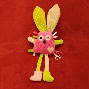 Játszó pajti, magenta-zöld, Baba - mama, Baba játékok, Szundikendő, alvóka, Hímzés, Varrás, MESKA