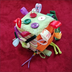 Baba kocka, zöld-gomb csapda, Baba - mama, Baba játékok, Babakocka, Varrás, MESKA