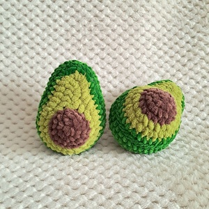 Horgolt avokádó plüss - Meska.hu