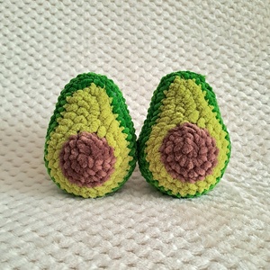 Horgolt avokádó plüss - játék & sport - plüssállat & játékfigura - más figura - Meska.hu