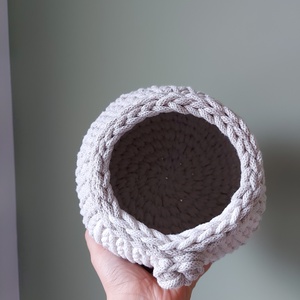 Világító Horgolt Manó tároló - otthon & életmód - tárolás & rendszerezés - tárolókosár - Meska.hu