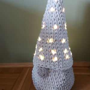 Világító Horgolt Manó tároló - otthon & életmód - tárolás & rendszerezés - tárolókosár - Meska.hu