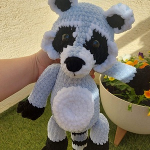 Horgolt mosómedve - játék & sport - plüssállat & játékfigura - maci - Meska.hu