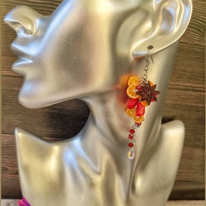 Karácsonyi fülbevaló - ékszer - fülbevaló - lógó fülbevaló - Meska.hu