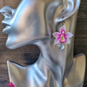 Orchides Fülbevaló - ékszer - fülbevaló - lógó fülbevaló - Meska.hu