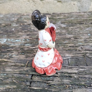 Lady Heart (piros) - művészet - szobor - kerámia - Meska.hu