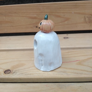 Szellem mini tökkel - otthon & életmód - dekoráció - halloween - halloweeni asztaldísz - Meska.hu Szellem mini tökkel - otthon & életmód - dekoráció - halloween - halloweeni asztaldísz - Meska.hu