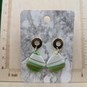 Kézműves fülbevaló polimer gyurmából (polymer clay) - csepp - 036 - ékszer - fülbevaló - lógó fülbevaló - Meska.hu