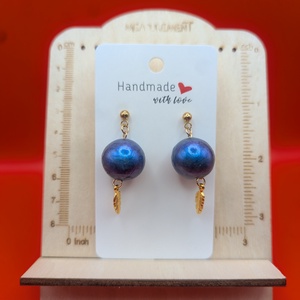 Kézműves fülbevaló polimer gyurmából (polymer clay) - gyöngy - 075 - Meska.hu