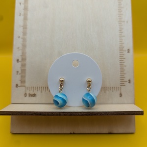 Kézműves fülbevaló polimer gyurmából (polymer clay)  - gyöngy - 090, Ékszer, Fülbevaló, Lógó fülbevaló, Ékszerkészítés, Gyurma, MESKA