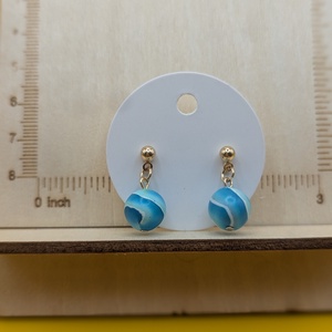 Kézműves fülbevaló polimer gyurmából (polymer clay)  - gyöngy - 090 - ékszer - fülbevaló - lógó fülbevaló - Meska.hu