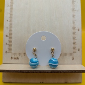 Kézműves fülbevaló polimer gyurmából (polymer clay)  - gyöngy - 092 - ékszer - fülbevaló - lógó fülbevaló - Meska.hu