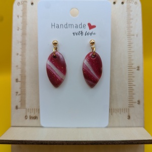 Kézműves fülbevaló polimer gyurmából (polymer clay)  - csepp - 109, Ékszer, Fülbevaló, Lógó fülbevaló, Ékszerkészítés, Gyurma, MESKA