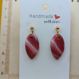 Kézműves fülbevaló polimer gyurmából (polymer clay)  - csepp - 109 - ékszer - fülbevaló - lógó fülbevaló - Meska.hu