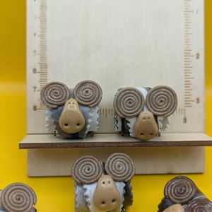 Kézműves bárány, kos figura polimer gyurmából (polymer clay), karácsonyi ajándék - 127, Kellékek & szerszámok, Dekorációs kellékek, Figurák, Ékszerkészítés, Gyurma, MESKA