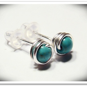 Türkenit bedugós fülbevaló - Meska.hu