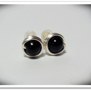 Ezüstözött, nikkelmentes ónix szett díszdobozban -  - Meska.hu