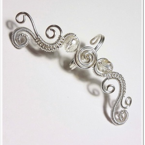 Ezüstözött, nikkelmentes fülgyűrű - Meska.hu