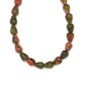 Unakit csepp 8x10mm ékszerkészítő alapanyag (füzér), Kellékek & szerszámok, Ásvány alapanyag, Ásványfüzér, , MESKA