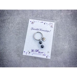 Szeretlek Keresztapa kulcstartó hematittal, Táska & Tok, Kulcstartó & Táskadísz, Kulcstartó, , MESKA