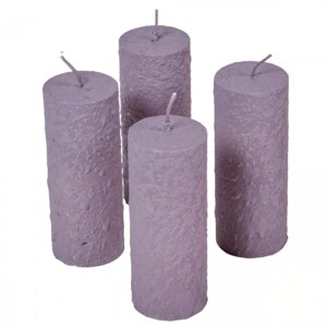 Fröcskölt henger gyertya 40x100 mm - mályva szett, Kellékek & szerszámok, Vegyes alapanyag, Dekorációs gyertya, , MESKA