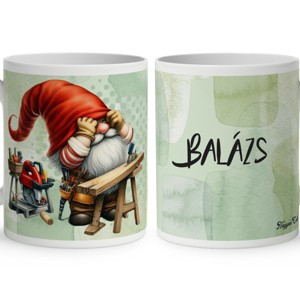 Névvel kérhető - Asztalos Ezermester manó mintás bögre, Otthon & Életmód, Konyhafelszerelés, tálalás, Tálalás, Bögre & Csésze, , MESKA