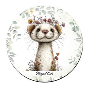 Tündéri hermelin, kecses felfedező mintás pohár alátét, , , MESKA