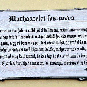 Marhaszelet fasírozva 1876-ból, Karácsony, Karácsonyi sütés-főzés, Famegmunkálás, MESKA