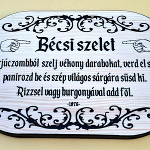 Bécsi szelet 1876-ból, Karácsony, Karácsonyi sütés-főzés, Famegmunkálás, MESKA