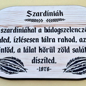 Szardíniák 1876-ból, Karácsony, Karácsonyi sütés-főzés, Famegmunkálás, MESKA