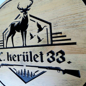 Vadász házszámtábla - otthon & életmód - ház & kert - házszám - Meska.hu